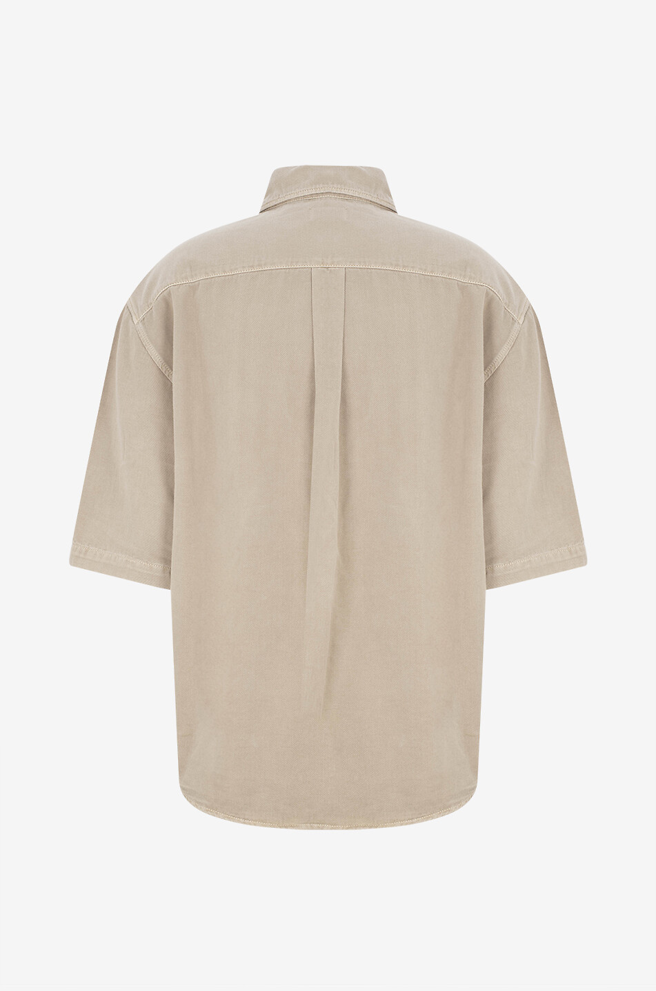 LEMAIRE Short-sleeved denim shirt Men BEIGE 2