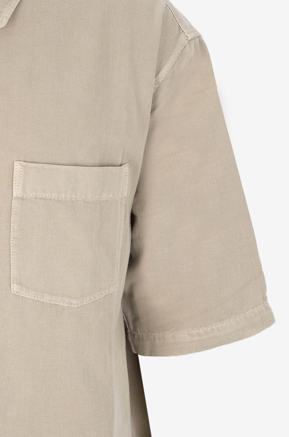 LEMAIRE Short-sleeved denim shirt Men BEIGE 3
