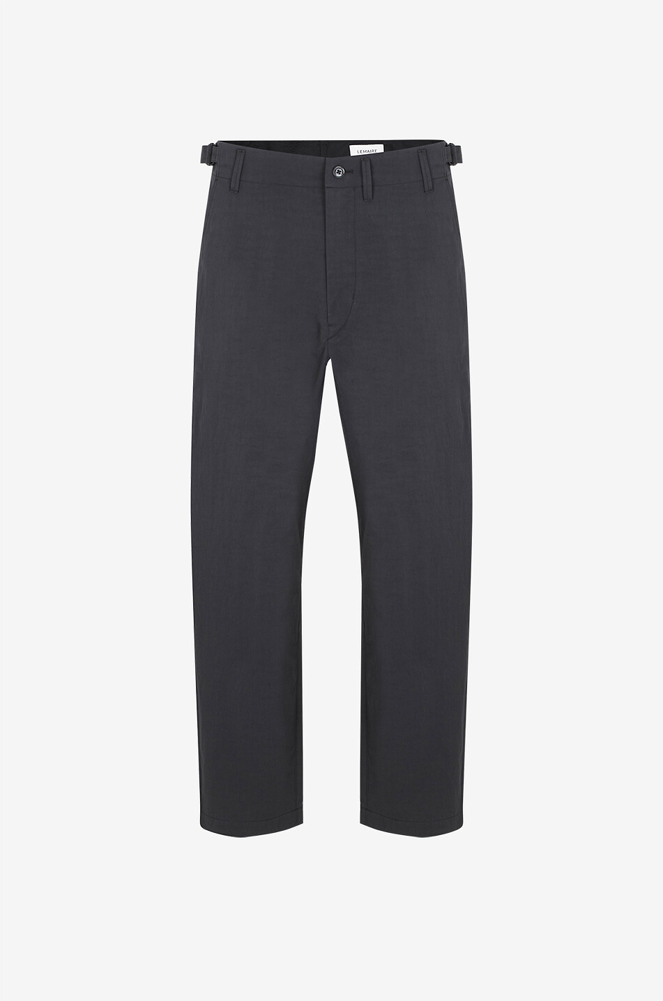 LEMAIRE Verkürzte Karottenhose aus Baumwolltwill Zinc Herren DUNKELGRAU 1