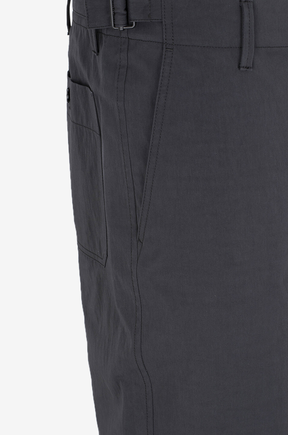 LEMAIRE Verkürzte Karottenhose aus Baumwolltwill Zinc Herren DUNKELGRAU 3
