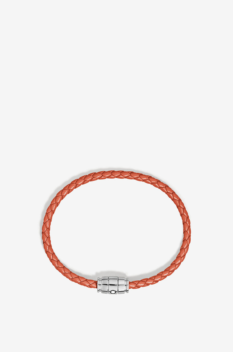 MONTBLANC Glattleder-Flechtarmband 3 Rings Cayenne - 60 Herren ROT 2