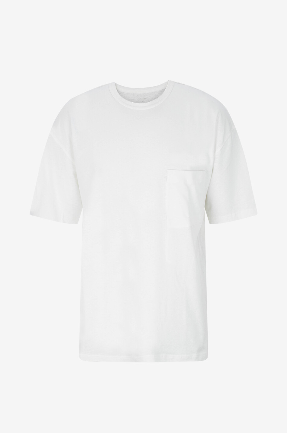 Boxy-Kurzarm-T-Shirt aus Baumwolle und Leinen