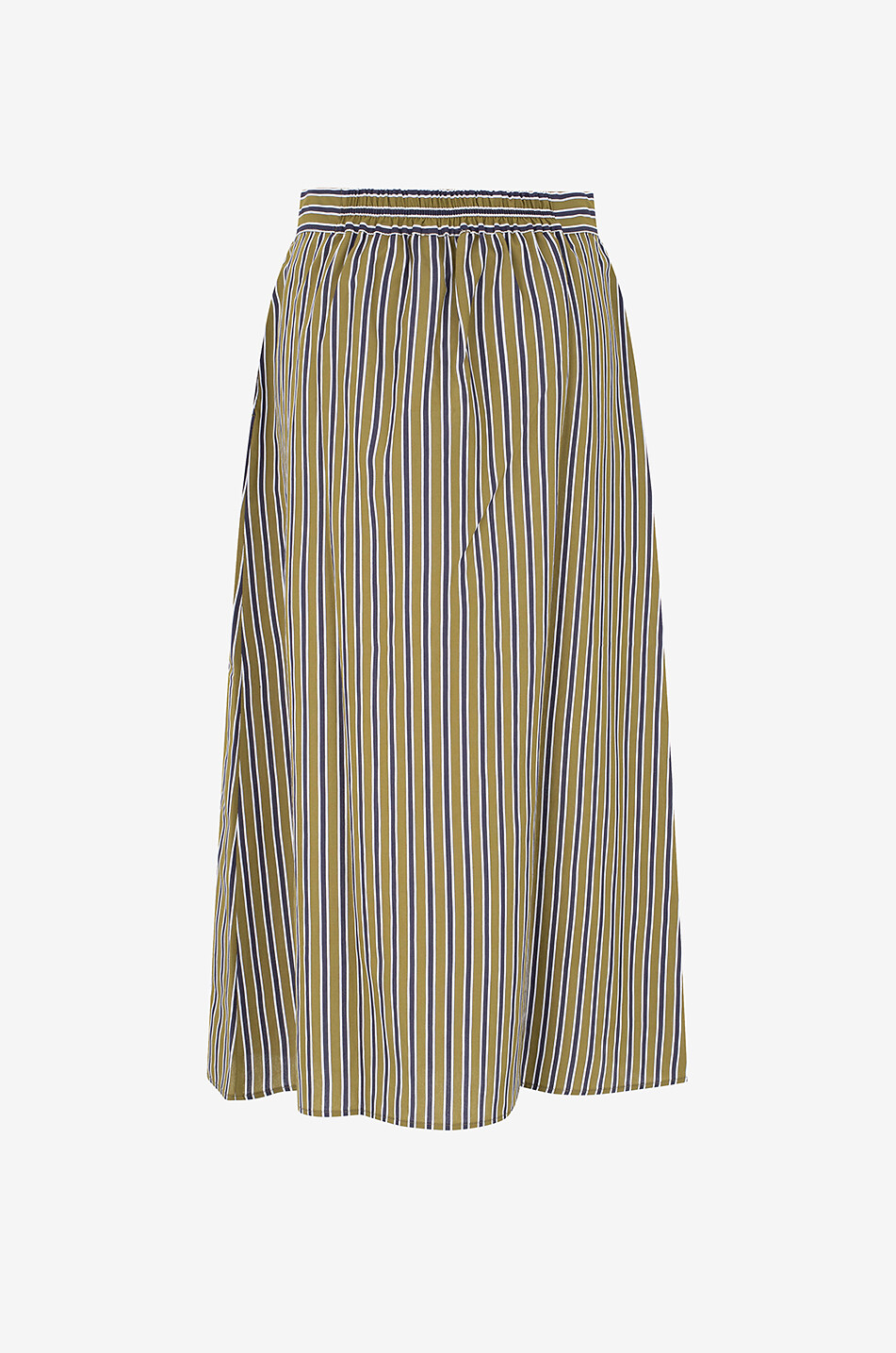 BALZAC PARIS Sally striped flared midi skirt Women KHAKI 2