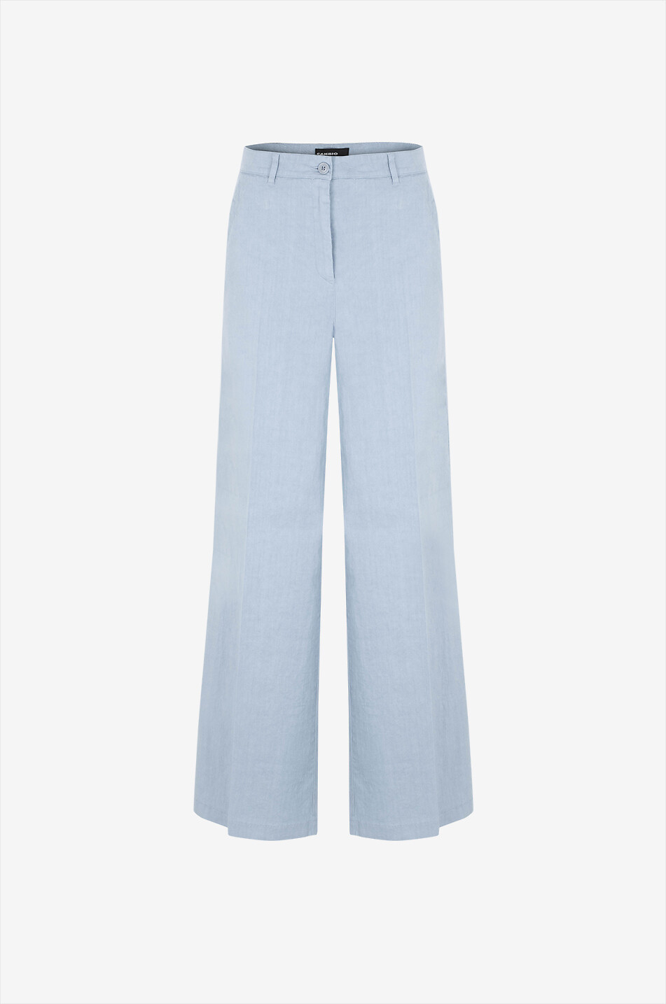 CAMBIO Adrienne linen wide-leg trousers Women LIGHT BLUE 1