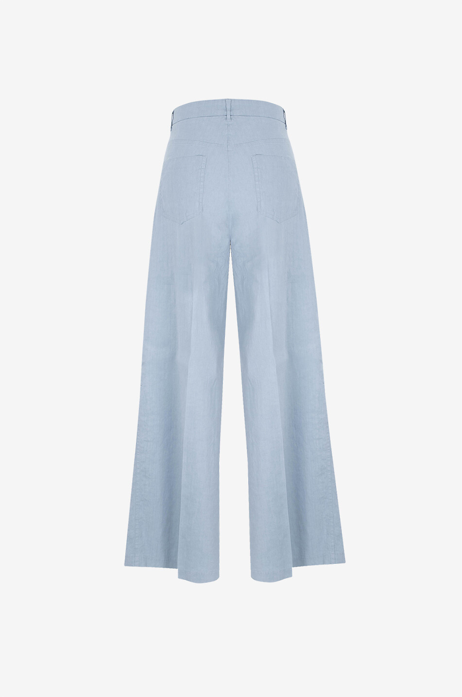 CAMBIO Adrienne linen wide-leg trousers Women LIGHT BLUE 2