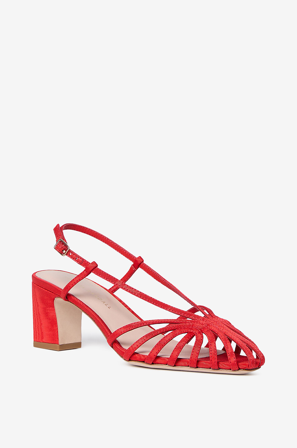 LOEFFLER RANDALL Sandales à talon en viscose Priscilla Femme ROUGE 1