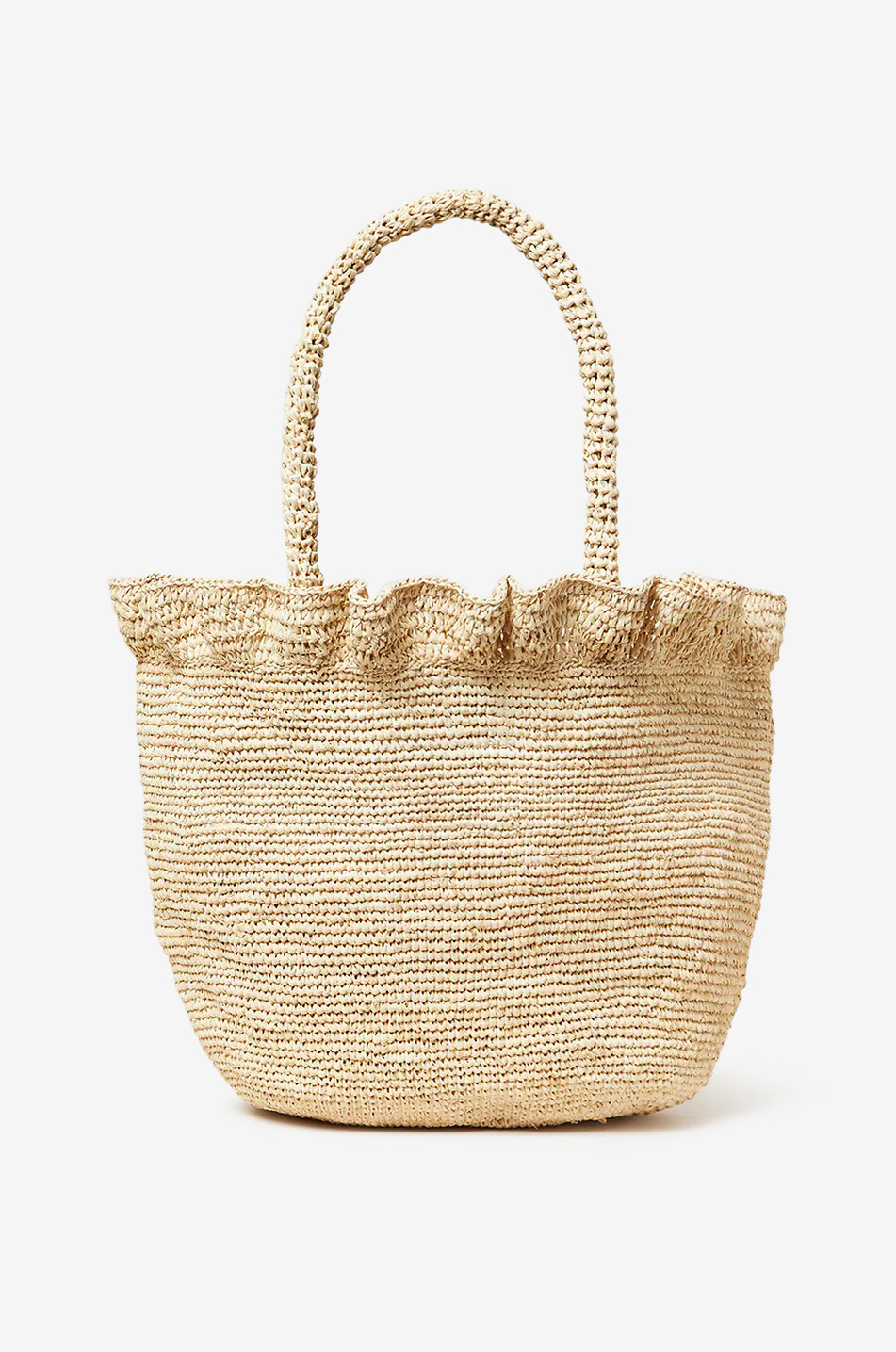 Cyrus raffia tote bag