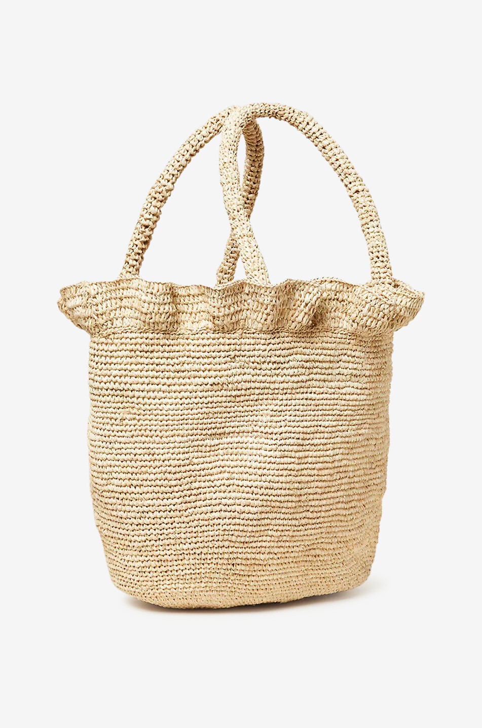 Cyrus raffia tote bag