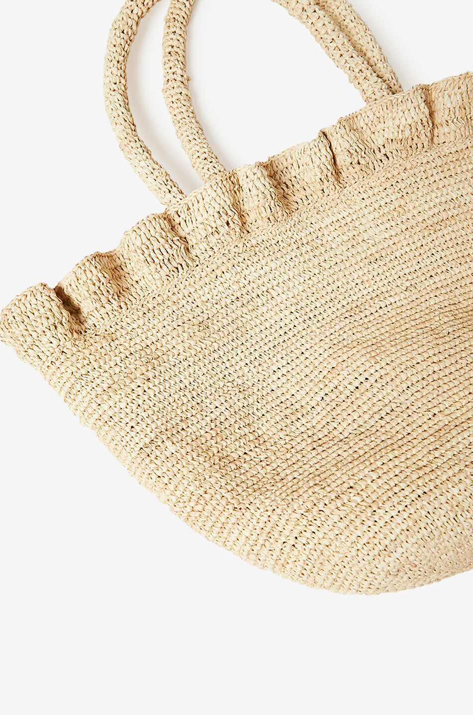 Cyrus raffia tote bag