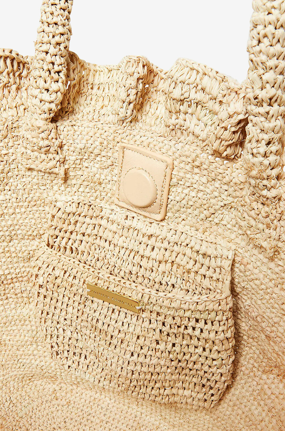 Cyrus raffia tote bag