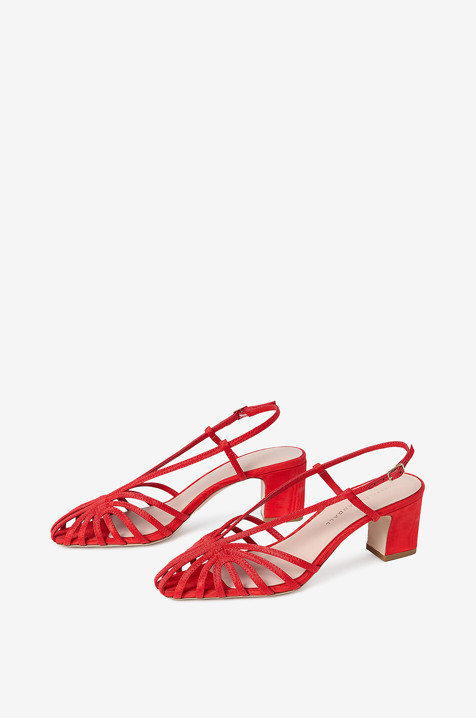 LOEFFLER RANDALL Sandales à talon en viscose Priscilla Femme ROUGE 5