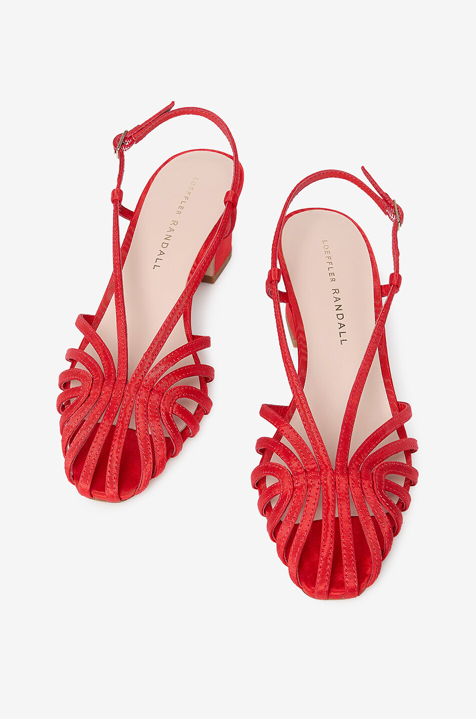 LOEFFLER RANDALL Sandales à talon en viscose Priscilla Femme ROUGE 6