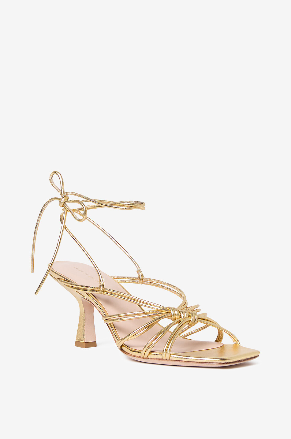 LOEFFLER RANDALL Sandalen mit Absatz aus Metallic-Leder Vivienne Damen GOLDEN 1