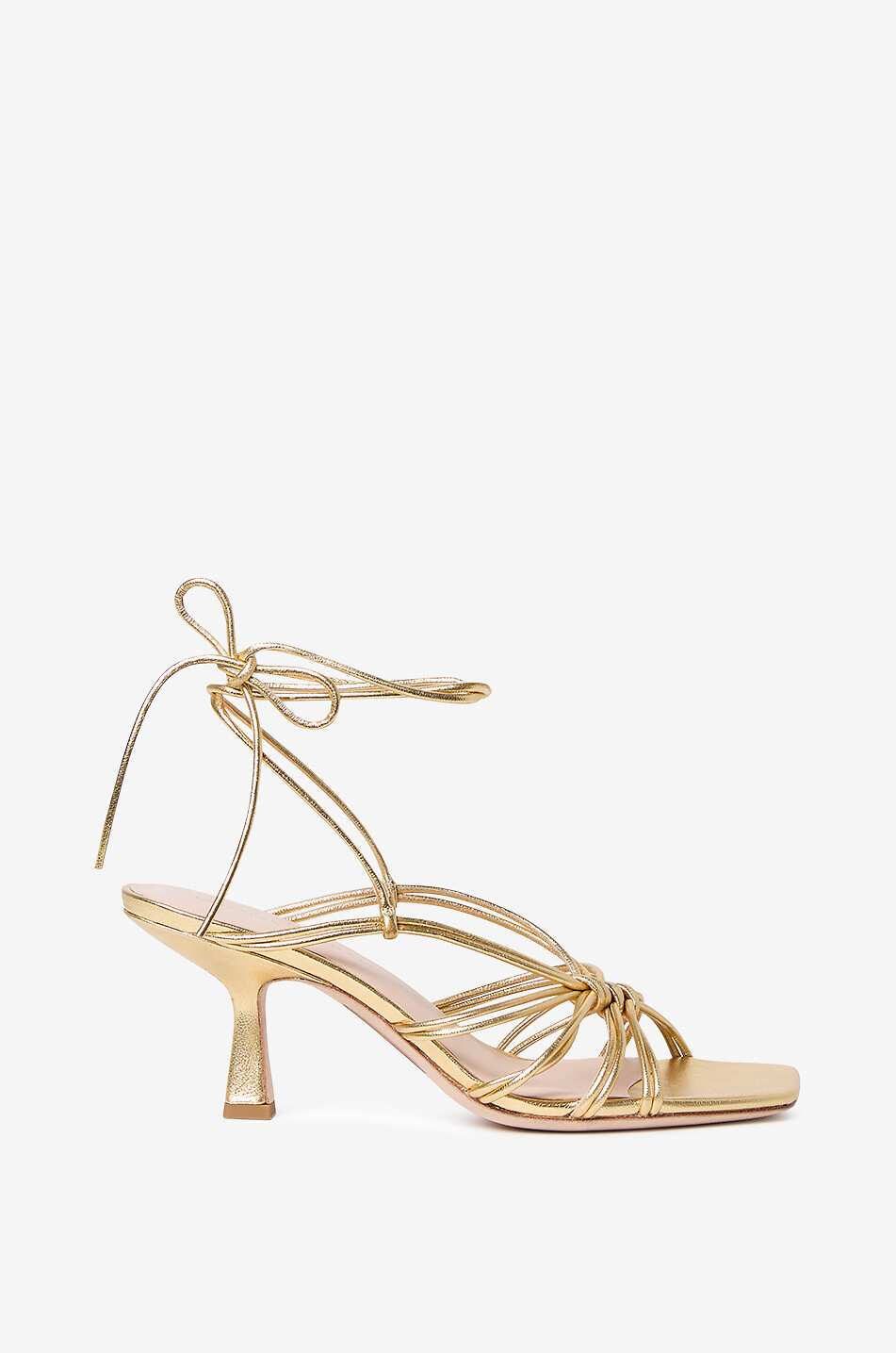 LOEFFLER RANDALL Sandalen mit Absatz aus Metallic-Leder Vivienne Damen GOLDEN 2