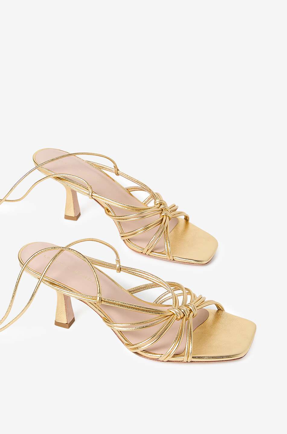 LOEFFLER RANDALL Sandalen mit Absatz aus Metallic-Leder Vivienne Damen GOLDEN 5