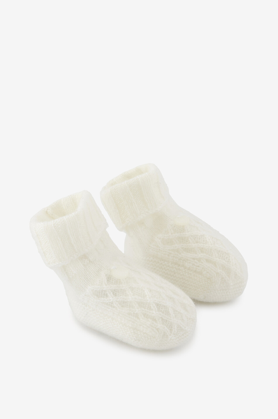 TARTINE ET CHOCOLAT Zopfstrickpantoffeln für Babys Baby CREMEFARBEN 2
