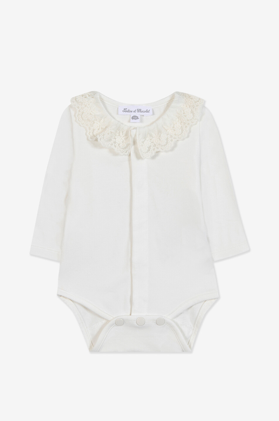 Langarm-Body für Babys mit Rüschenkragen