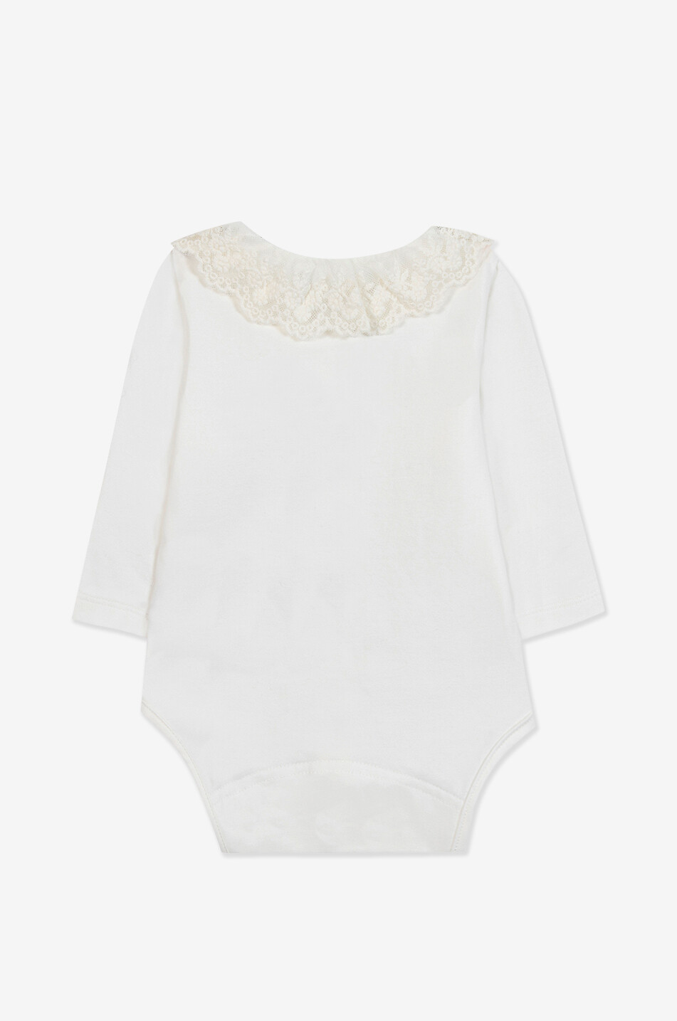 TARTINE ET CHOCOLAT Langarm-Body für Babys mit Rüschenkragen Baby CREMEFARBEN 2