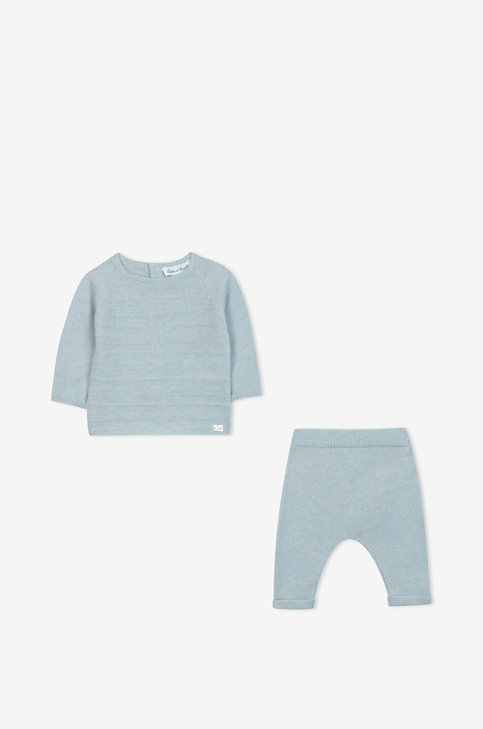 TARTINE ET CHOCOLAT Ensemble pull et pantalon bébé Bébé BLEU CLAIR 2