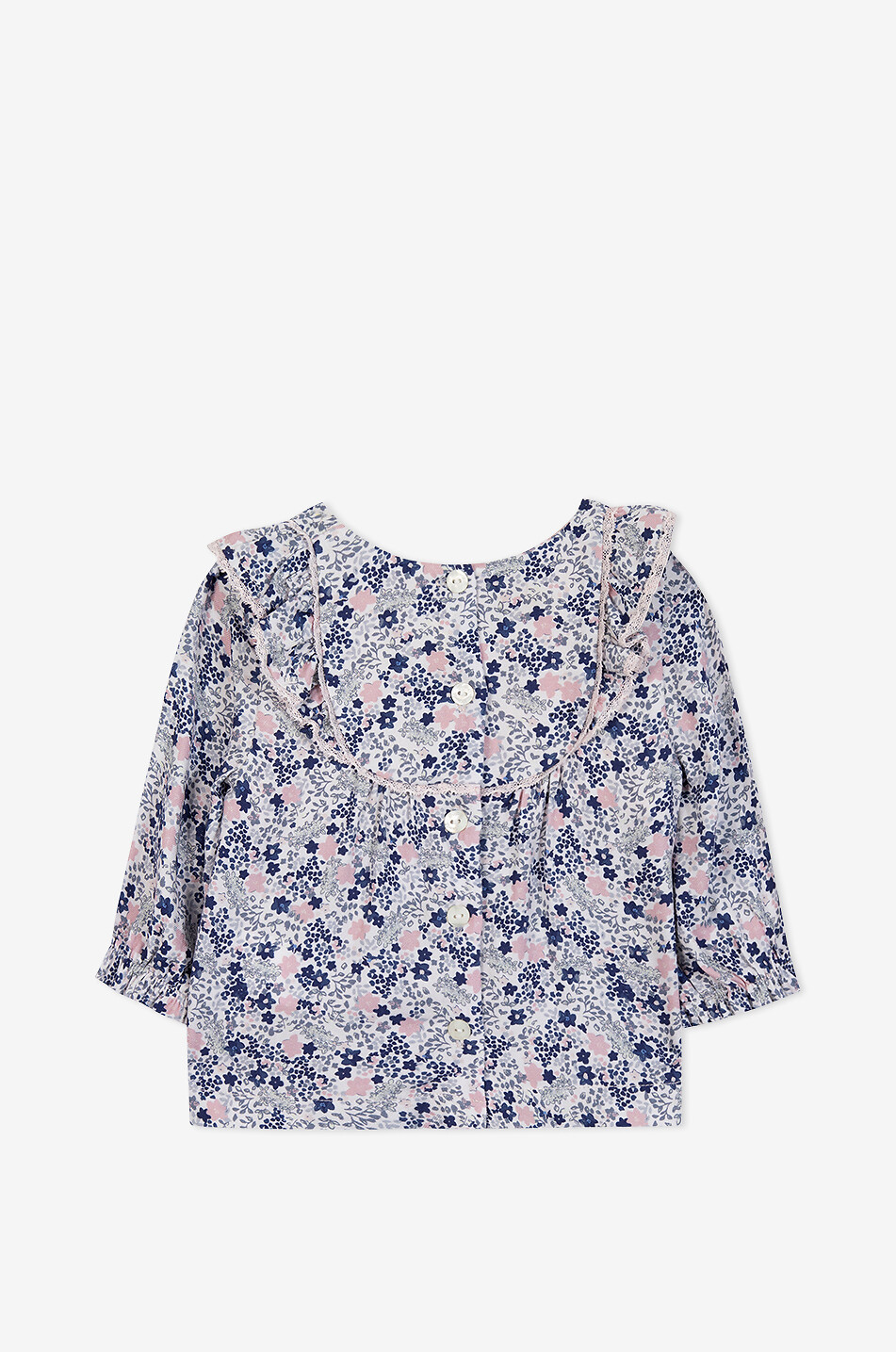 Bluse für Babys mit Liberty-Print