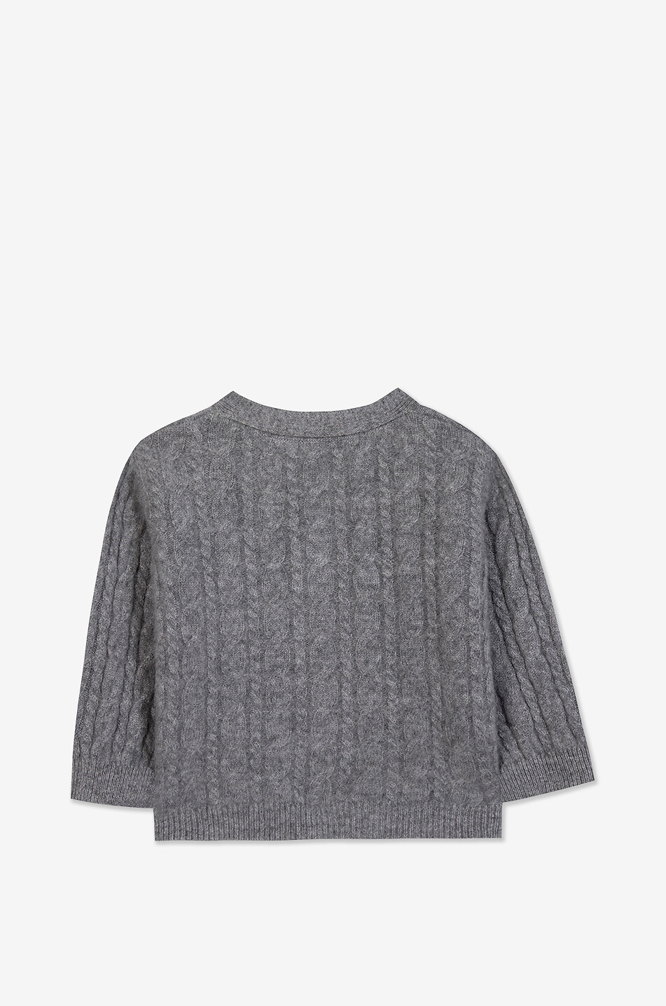 TARTINE ET CHOCOLAT Zopfstrick-Cardigan für Babys Baby MITTELGRAU 2
