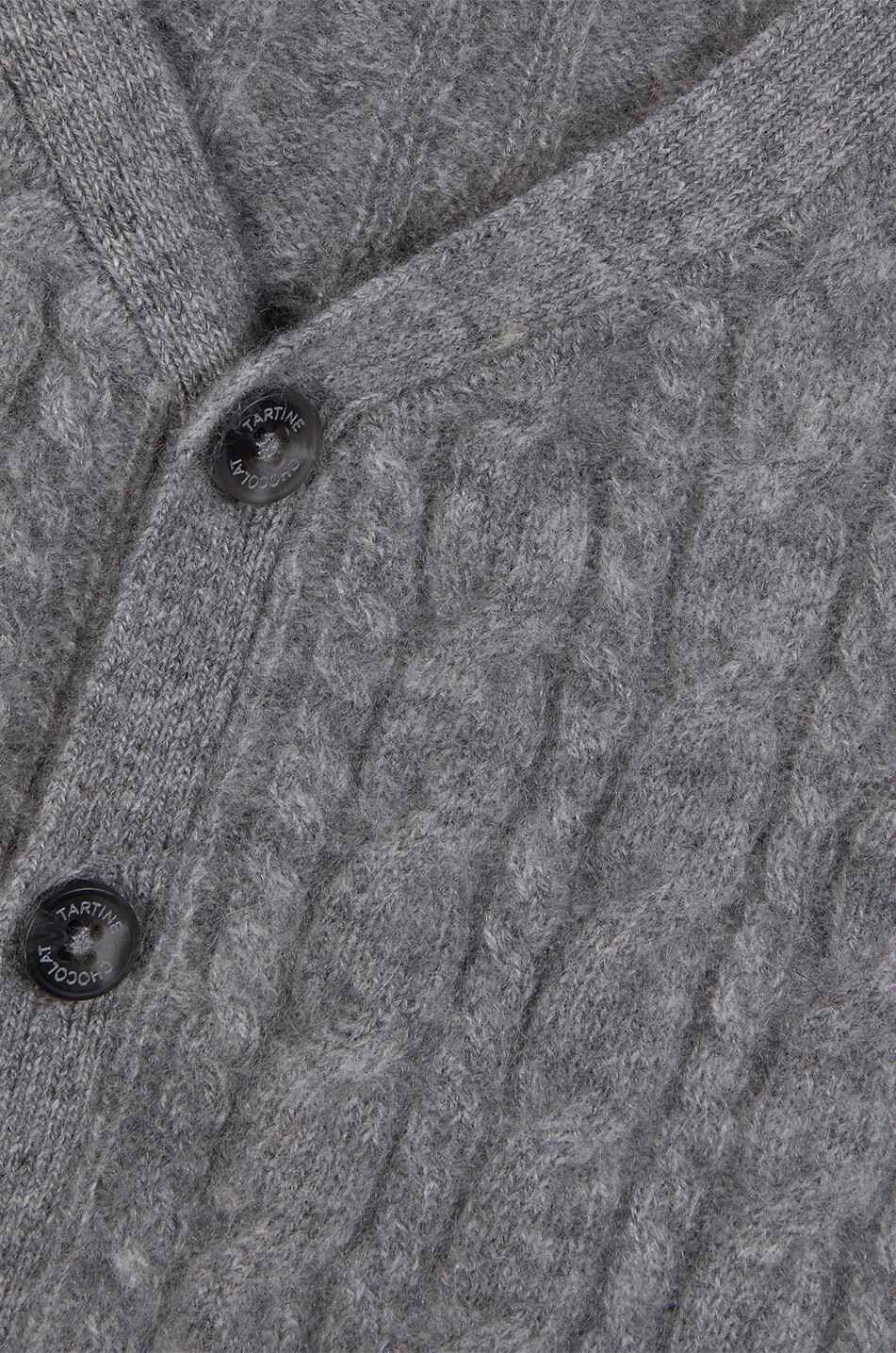TARTINE ET CHOCOLAT Zopfstrick-Cardigan für Babys Baby MITTELGRAU 3