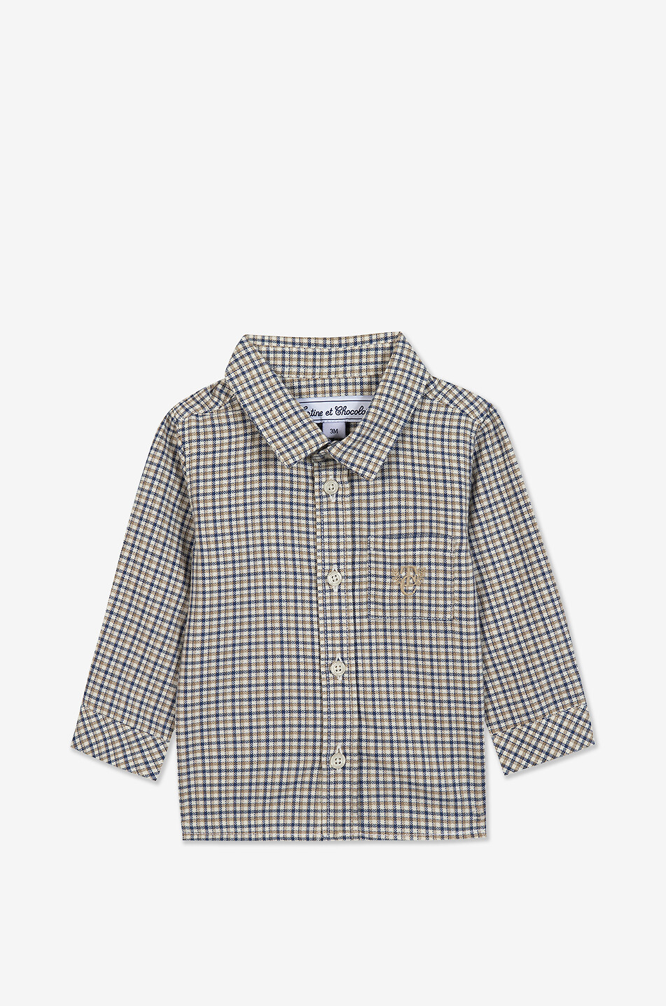 TARTINE ET CHOCOLAT Baby checked flannel shirt Baby BROWN 1