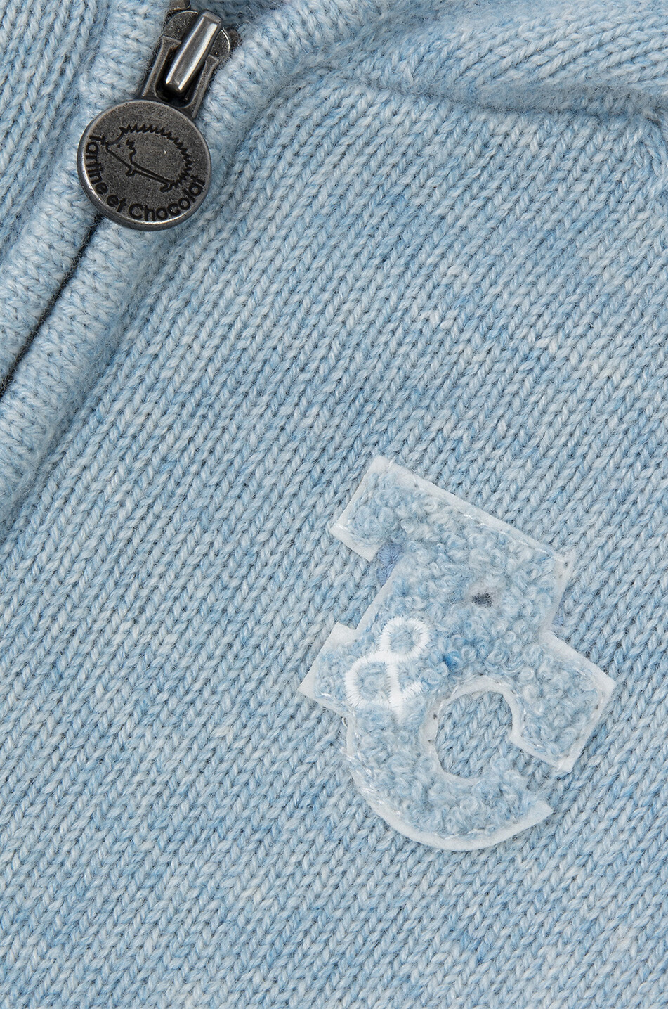 TARTINE ET CHOCOLAT T&C hooded full-zip baby cardigan Baby LIGHT BLUE 3