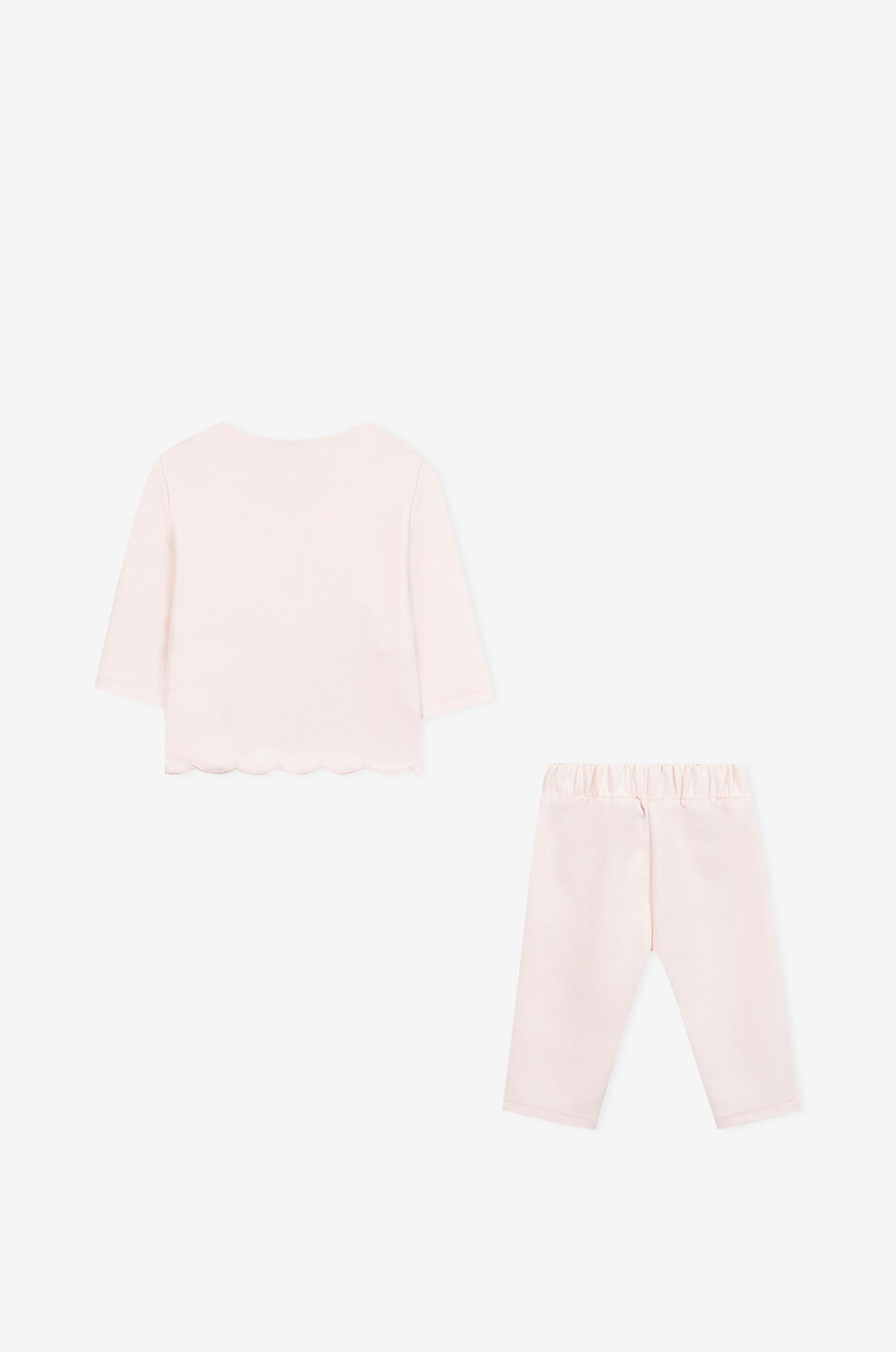 TARTINE ET CHOCOLAT Scalloped baby jogger set Baby LIGHT PINK 3