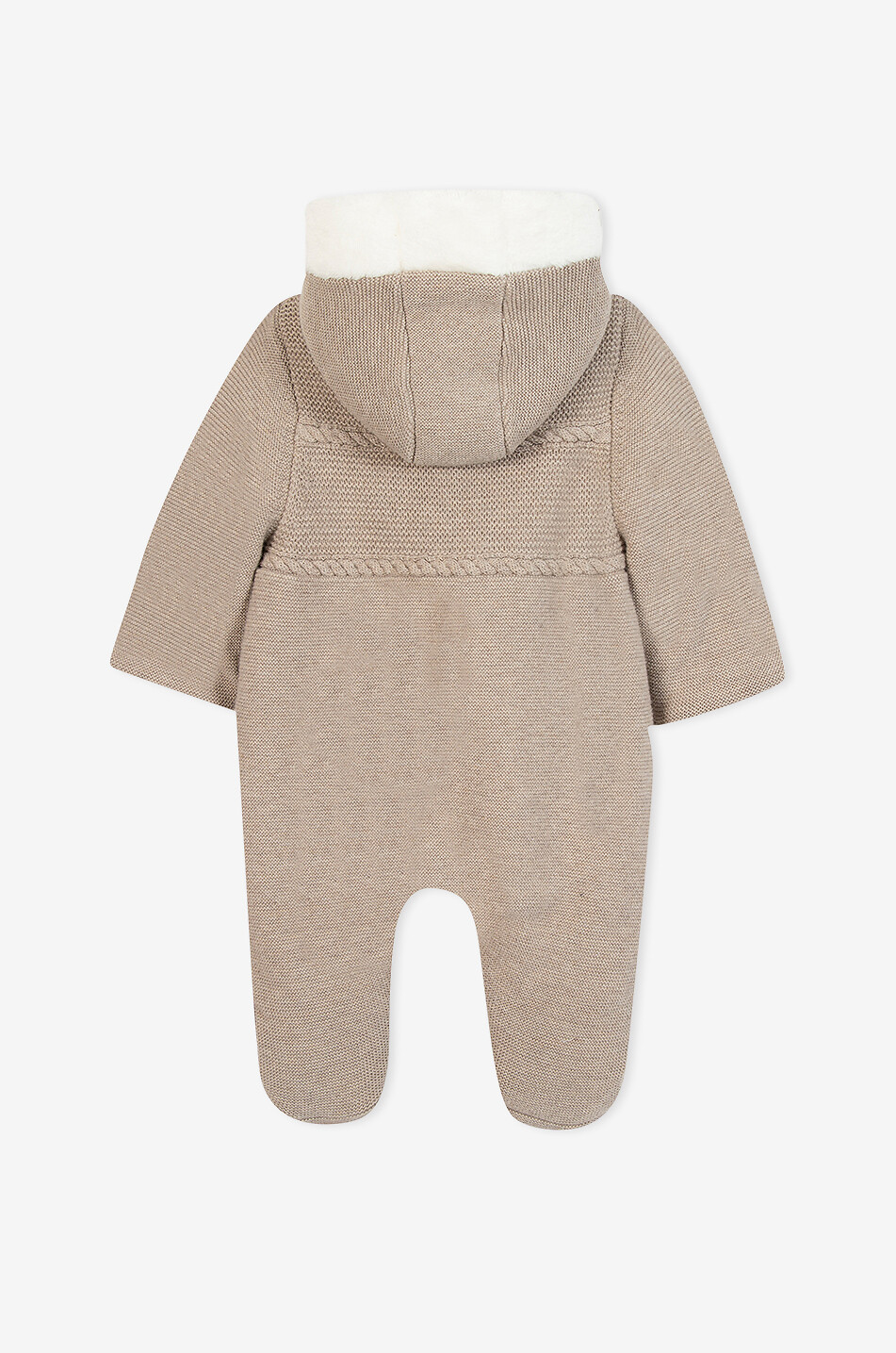 TARTINE ET CHOCOLAT Baby knit snowsuit with plush lining Baby [akeneo-beigefonce] 2
