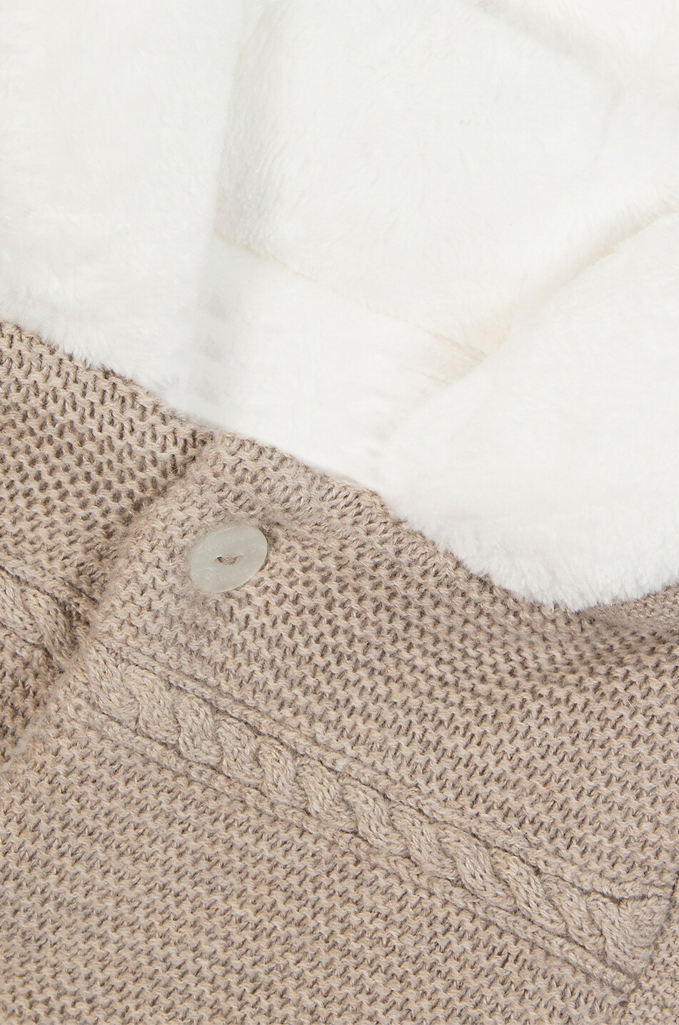 TARTINE ET CHOCOLAT Baby knit snowsuit with plush lining Baby [akeneo-beigefonce] 3