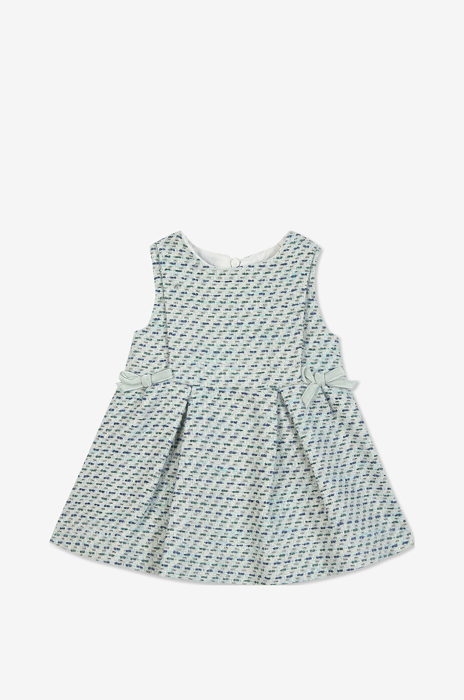 TARTINE ET CHOCOLAT Robe bébé sans manches en tweed Bébé VERT CLAIR 1