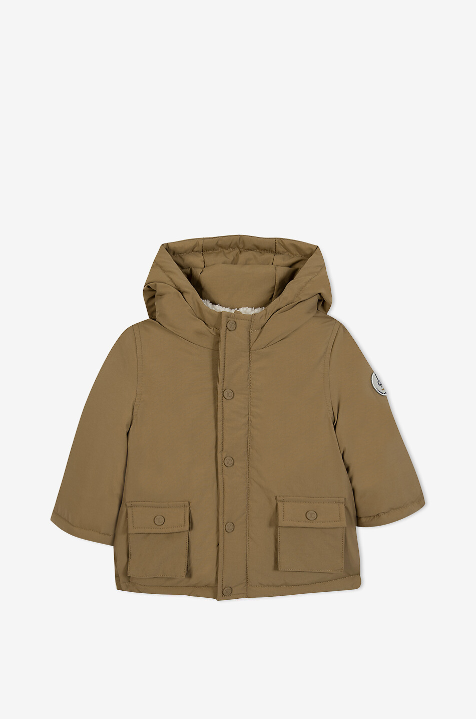 TARTINE ET CHOCOLAT Hooded plush lined baby parka Baby BROWN 1