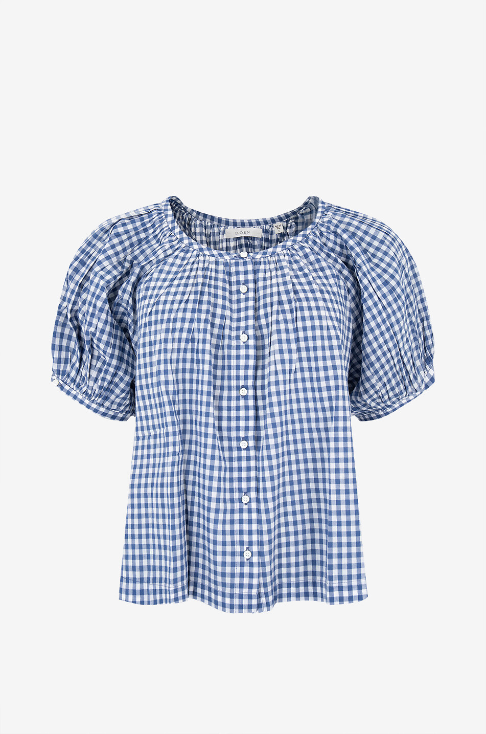 Top en voile à carreaux vichy June
