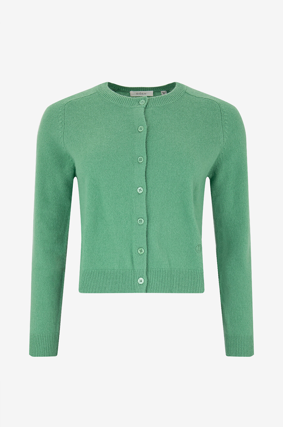 DÔEN Claudine button-down cropped cashmere cardigan Women GREEN 1