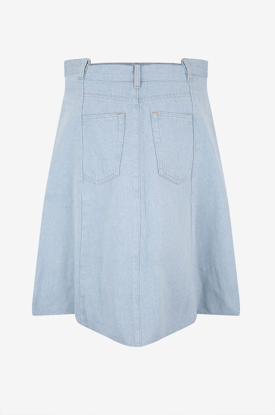 VICTORIA BECKHAM Light Azul mid-length balloon hem denim skirt Women LIGHT BLUE 2