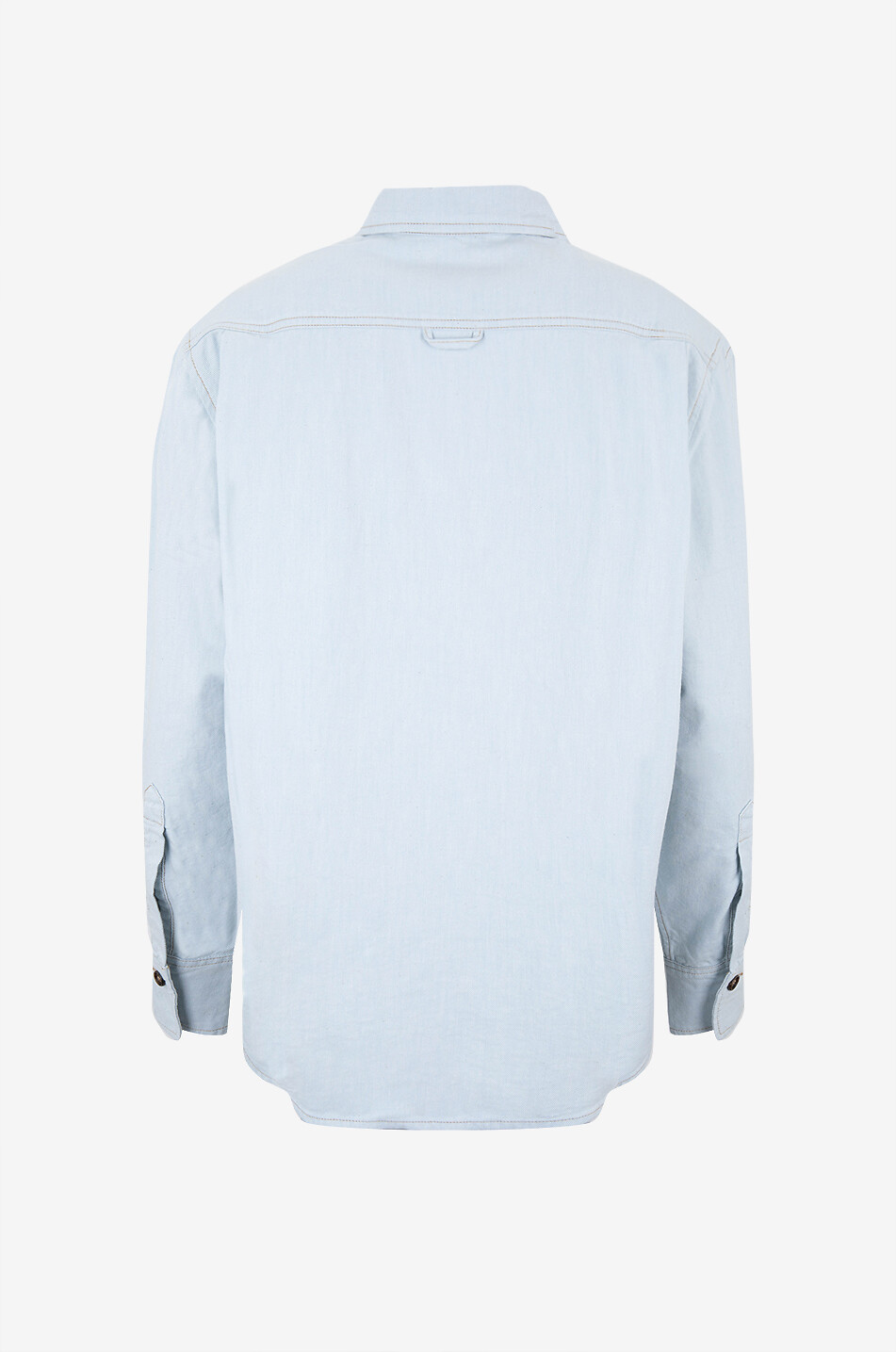 VICTORIA BECKHAM Men's Shirt Light Azul faded oversize denim shirt Women LIGHT BLUE 2
