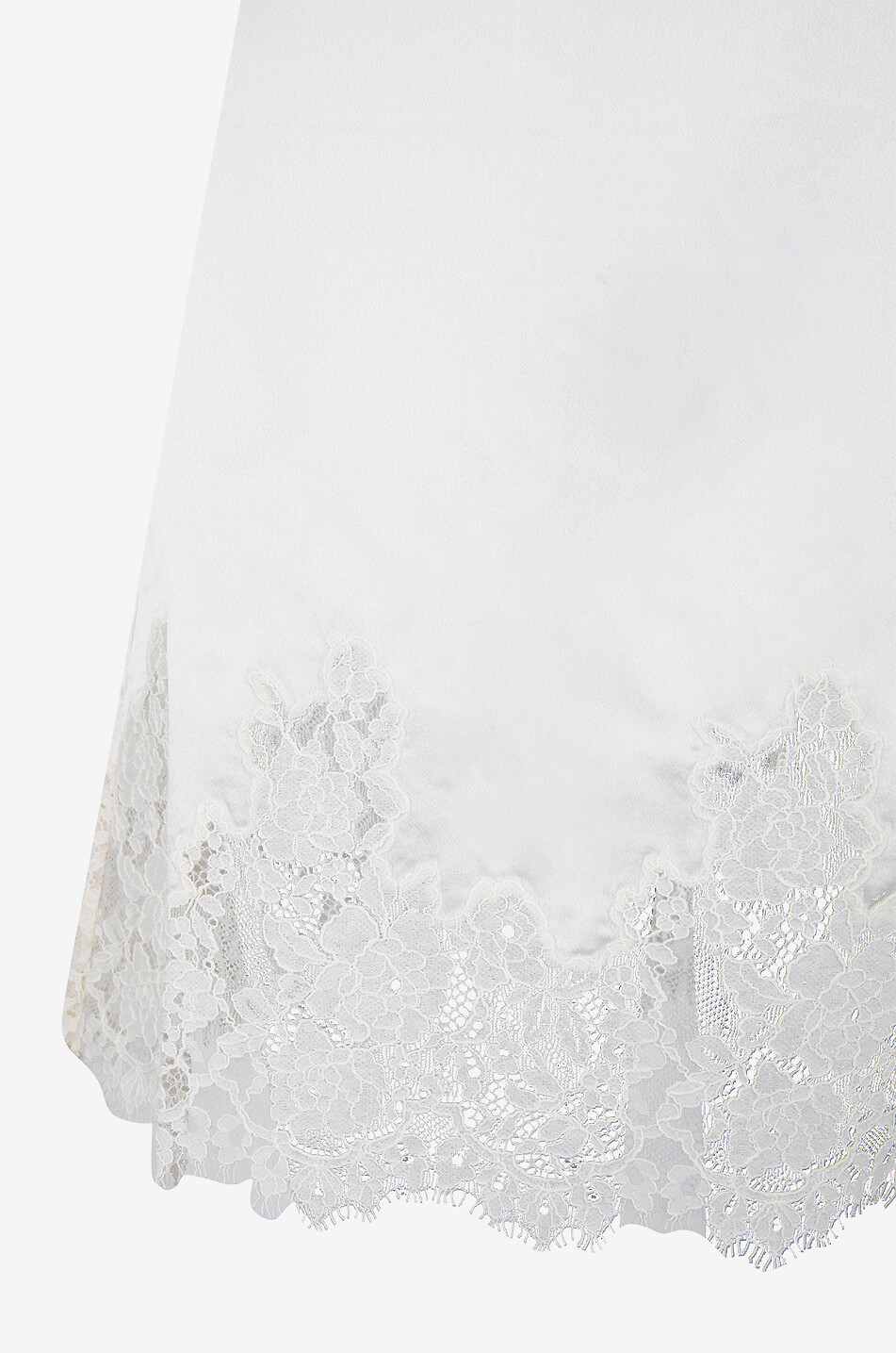 DÔEN Valeria satin and lace mini dress Women EGGSHELL 3
