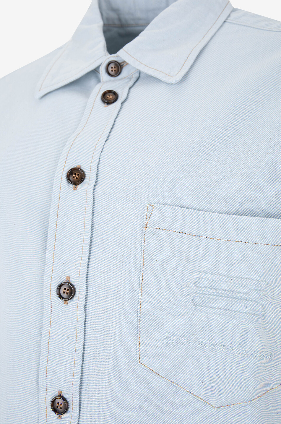 VICTORIA BECKHAM Men's Shirt Light Azul faded oversize denim shirt Women LIGHT BLUE 3