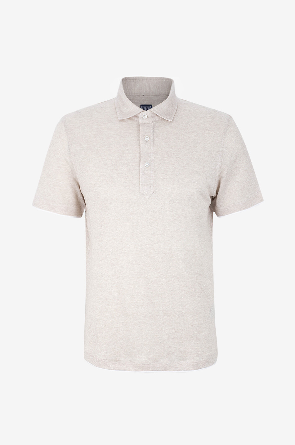 Polo manches courtes en lin et coton Janik