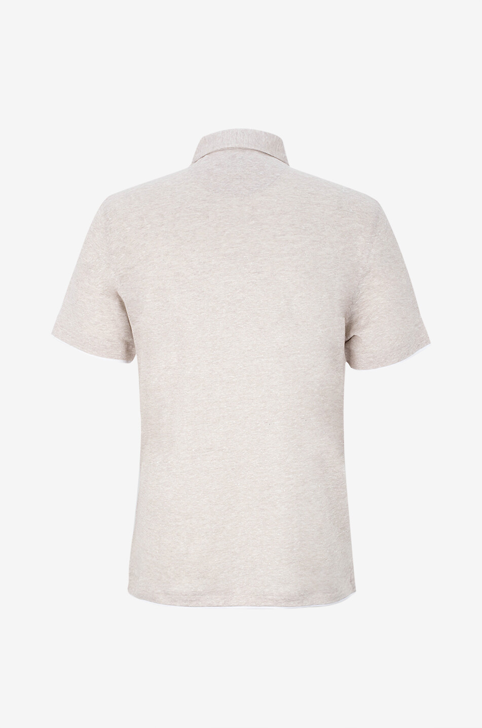 FEDELI Polo manches courtes en lin et coton Janik Homme MARRON 2