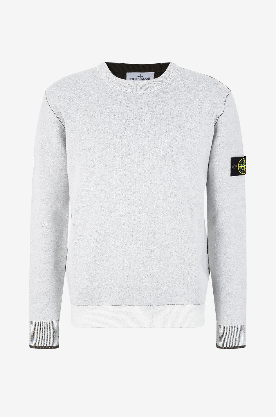 STONE ISLAND Pullover mit Rundhalsausschnitt aus Baumwolle 5100021 Herren Hellbeige 1