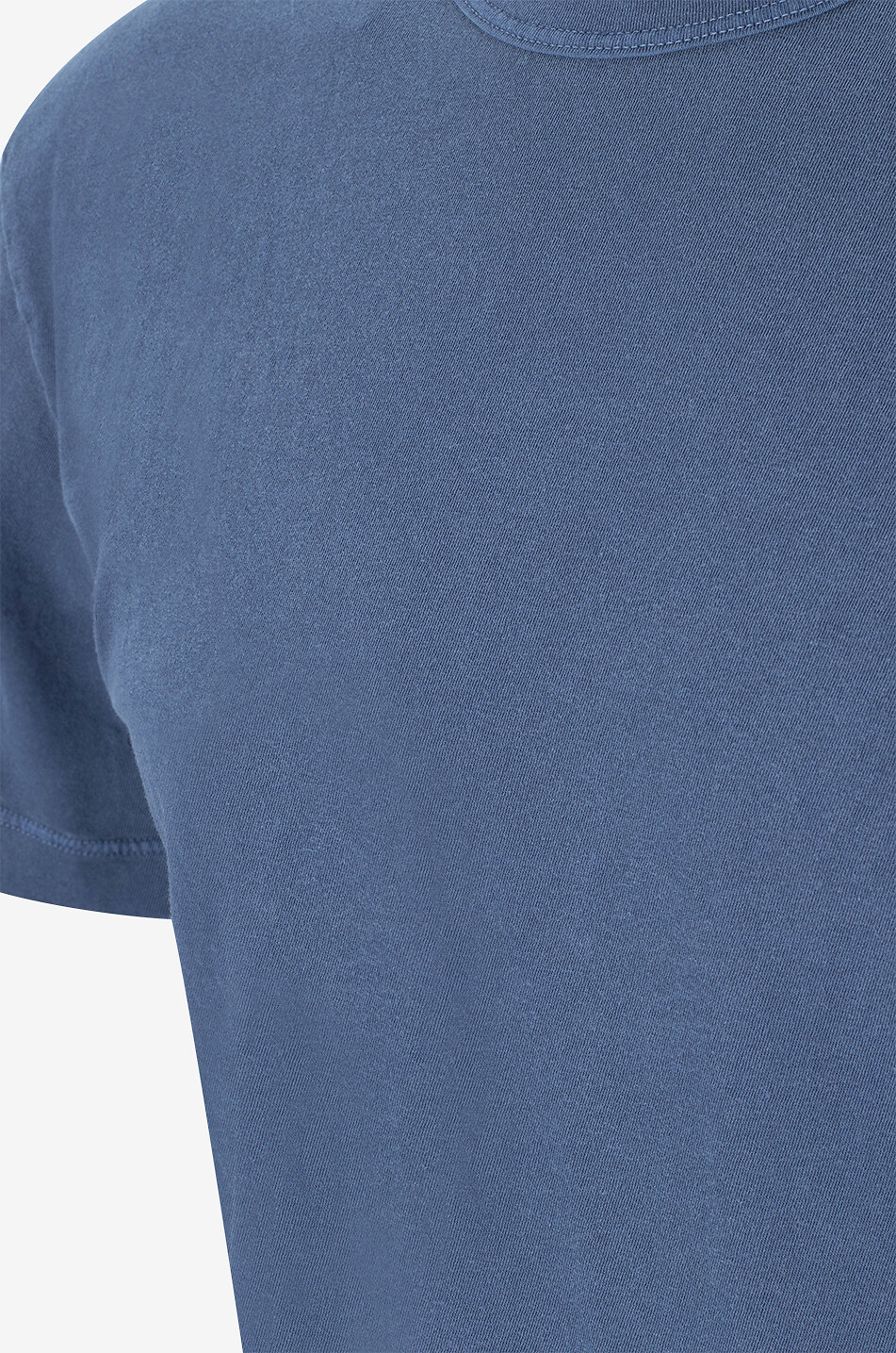 JAMES PERSE Rundhals-Kurzarm-T-Shirt aus leichtem Jersey Herren BLAU 3