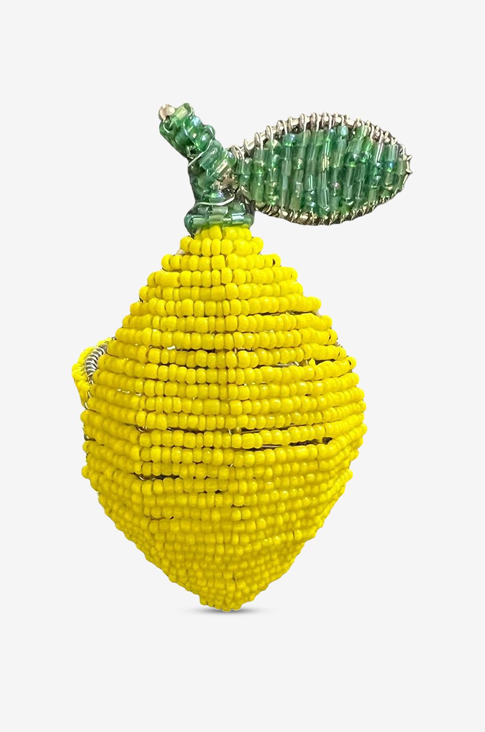 Ronds de serviette en perles de verre Lemon