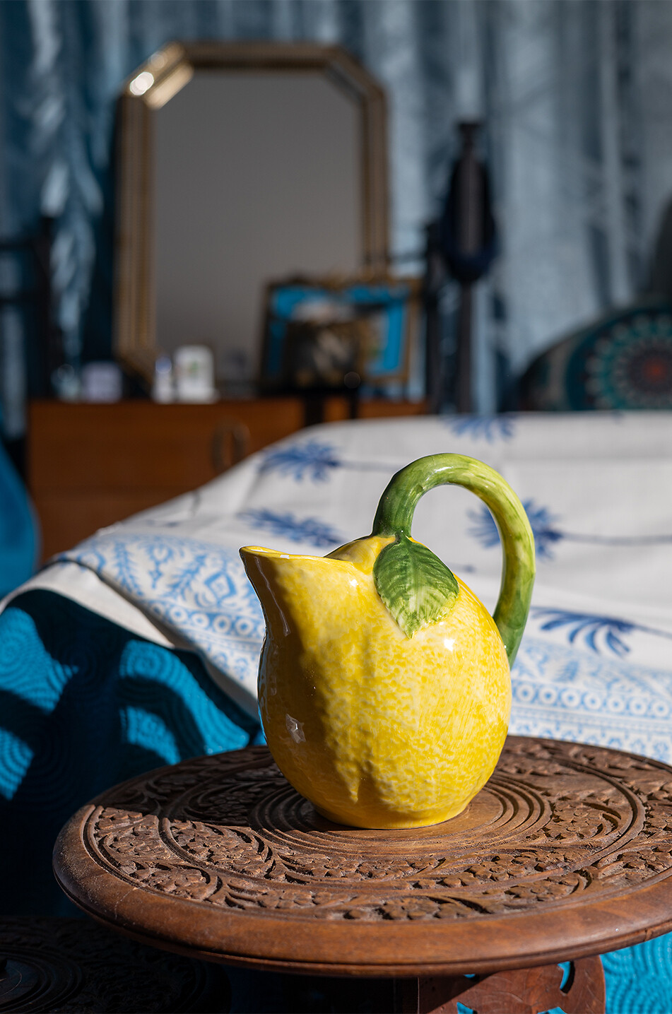 LES OTTOMANS Keramikkrug Lemon Haus GELB 2