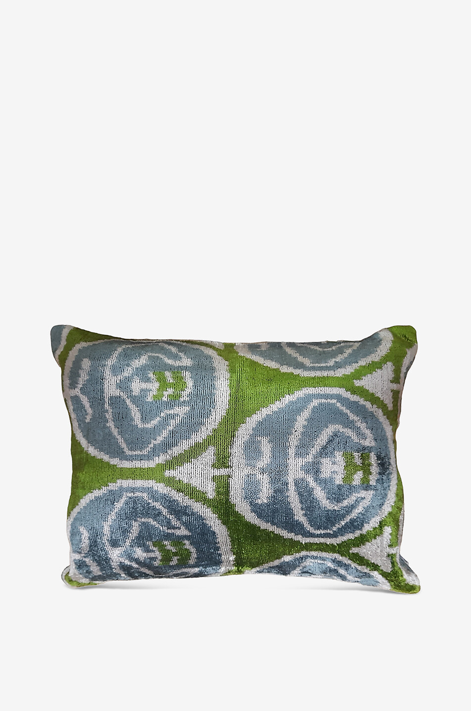 Coussin en soie et coton Shield