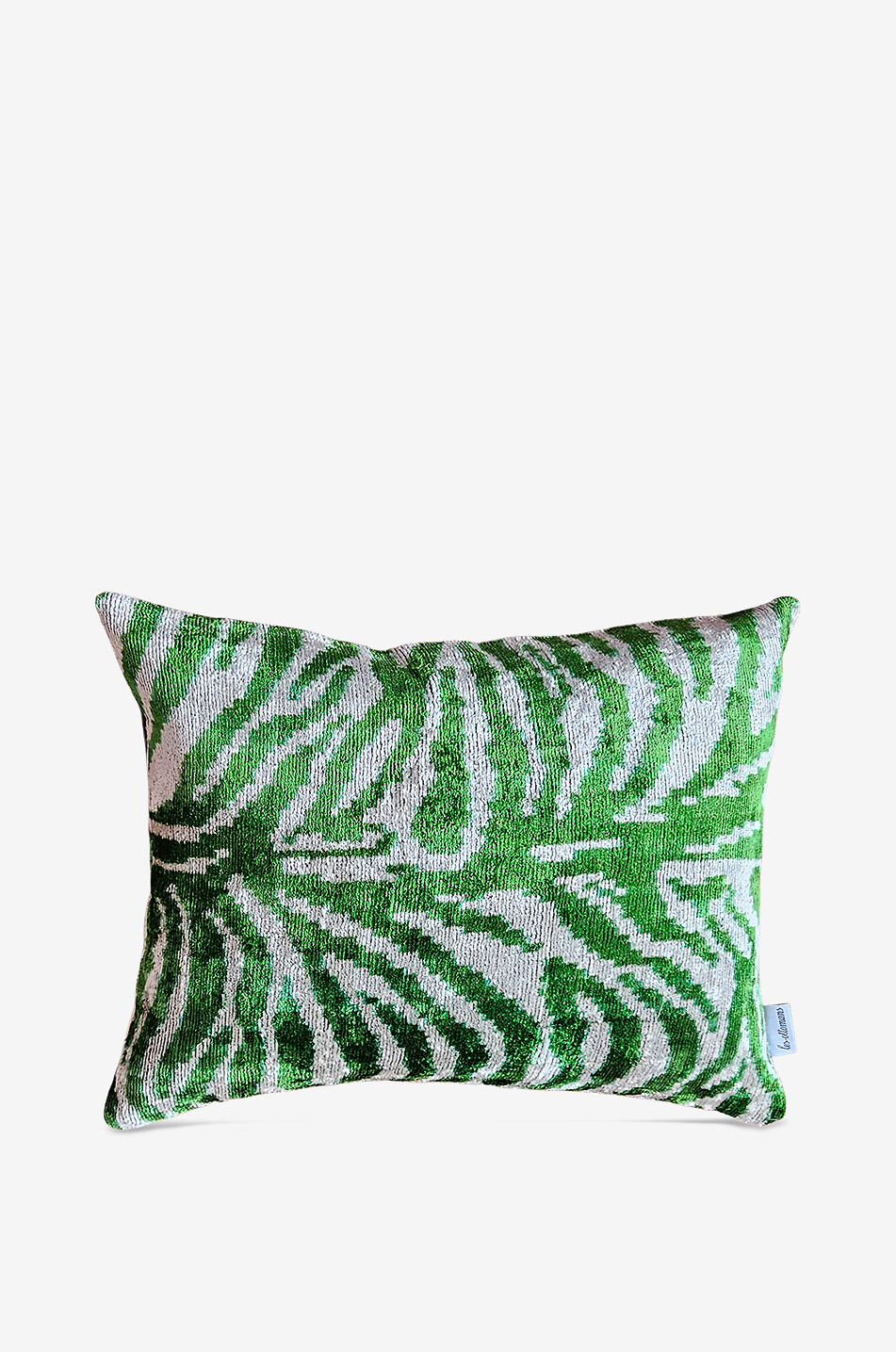 Coussin en soie et coton Zebra Stripes