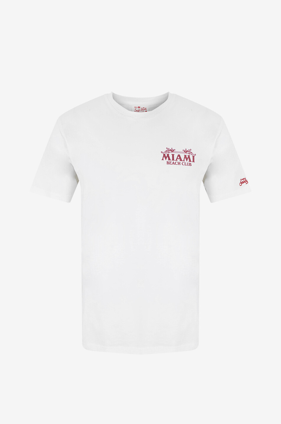 MC2 SAINT BARTH Miami Beach Club cotton short-sleeved T-shirt Men WHITE 1