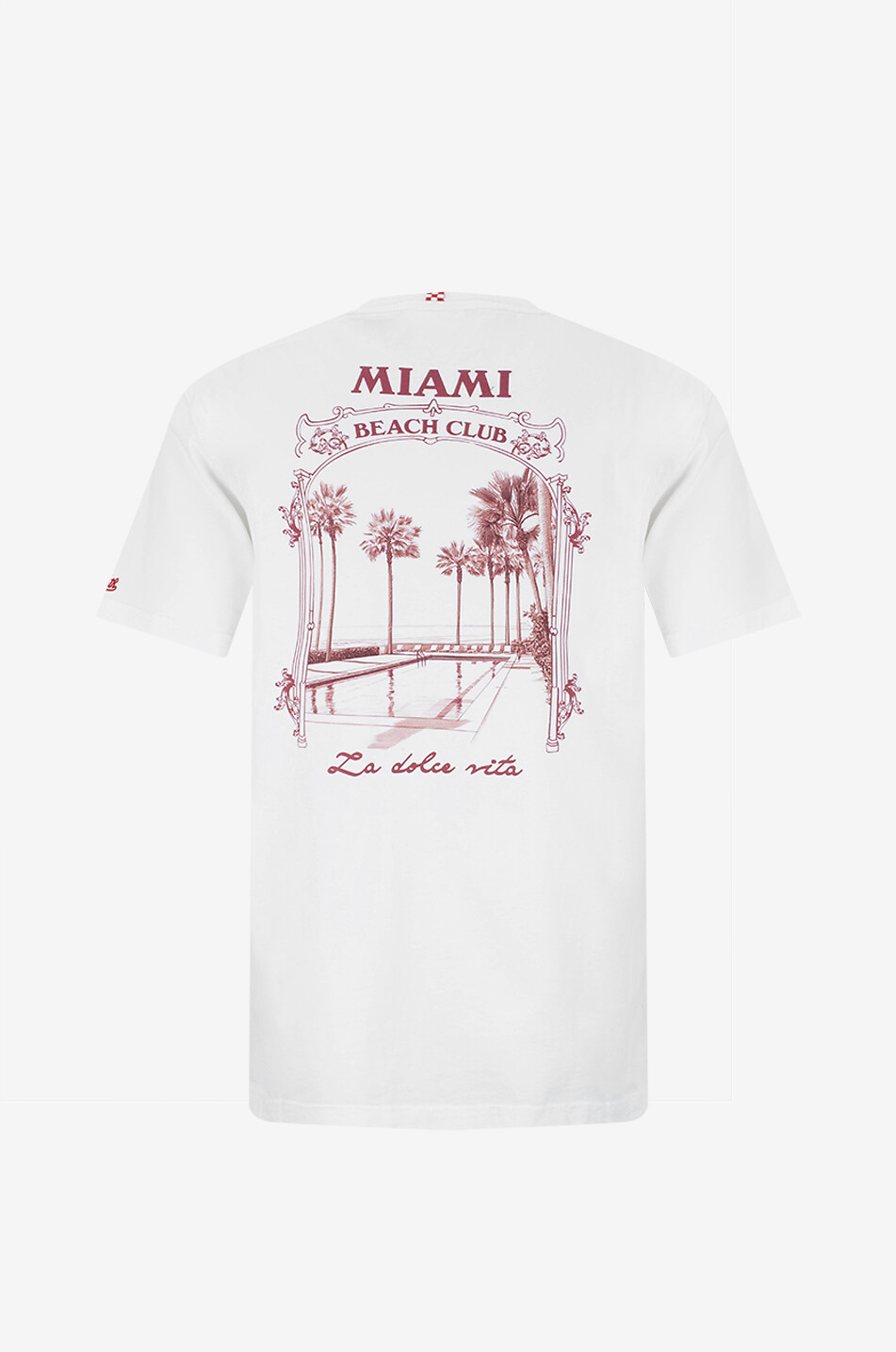 MC2 SAINT BARTH Miami Beach Club cotton short-sleeved T-shirt Men WHITE 2