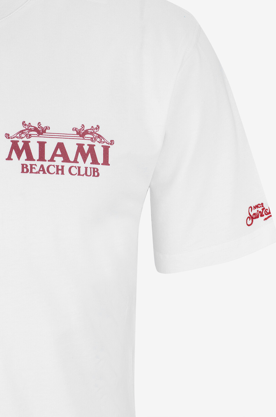 MC2 SAINT BARTH Miami Beach Club cotton short-sleeved T-shirt Men WHITE 3